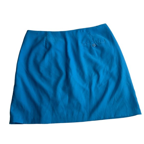 EP Pro Golf Stretch Skort Royal Blue Side Zip Slit Pocket Size 10 - Picture 2 of 8